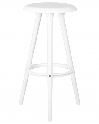 Табурет барный DOBRIN ROYCE WHITE, белый (W-02)