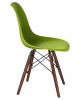 Стул обеденный LMZL-PP623, ножки тёмный бук, цвет сиденья салатовый