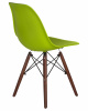 Стул обеденный LMZL-PP623, ножки тёмный бук, цвет сиденья салатовый