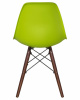 Стул обеденный LMZL-PP623, ножки тёмный бук, цвет сиденья салатовый