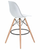 Стул барный LMZL-PP623G, ножки светлый бук, цвет сиденья белый