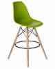 Стул барный LMZL-PP623G, ножки светлый бук, цвет сиденья салатовый