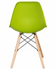 Стул обеденный LMZL-PP623, ножки светлый бук, цвет сиденья салатовый
