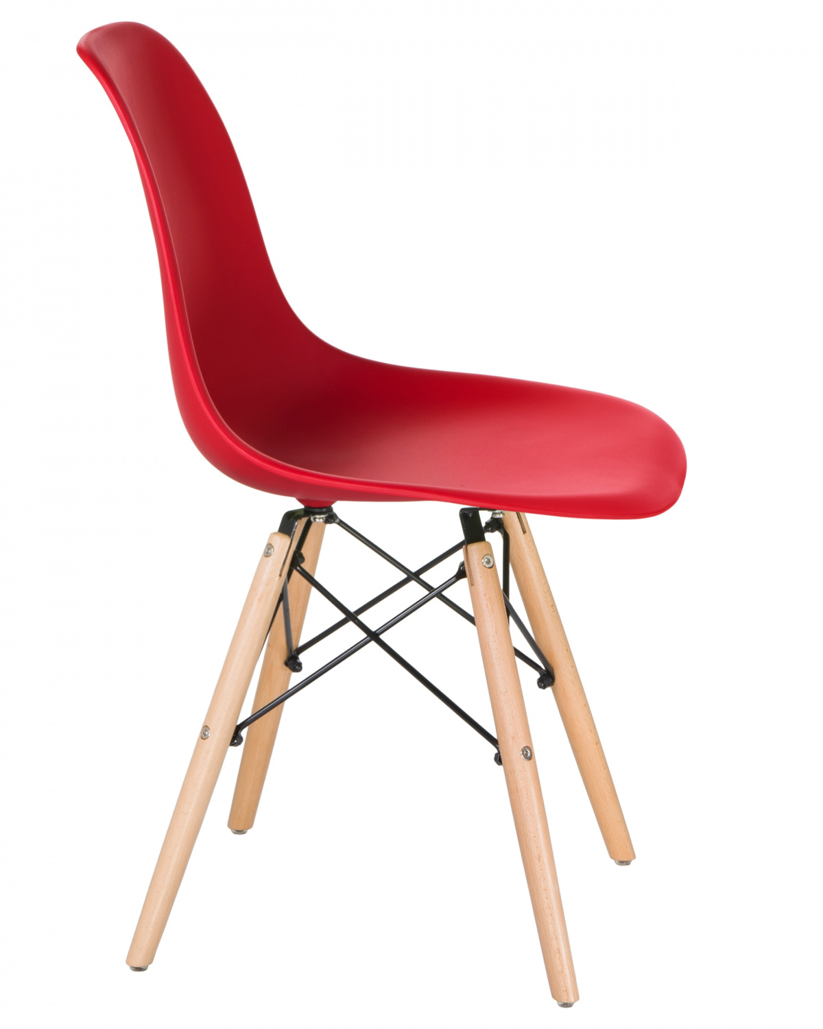 Стул обеденный LMZL-PP623, ножки светлый бук, цвет сиденья красный