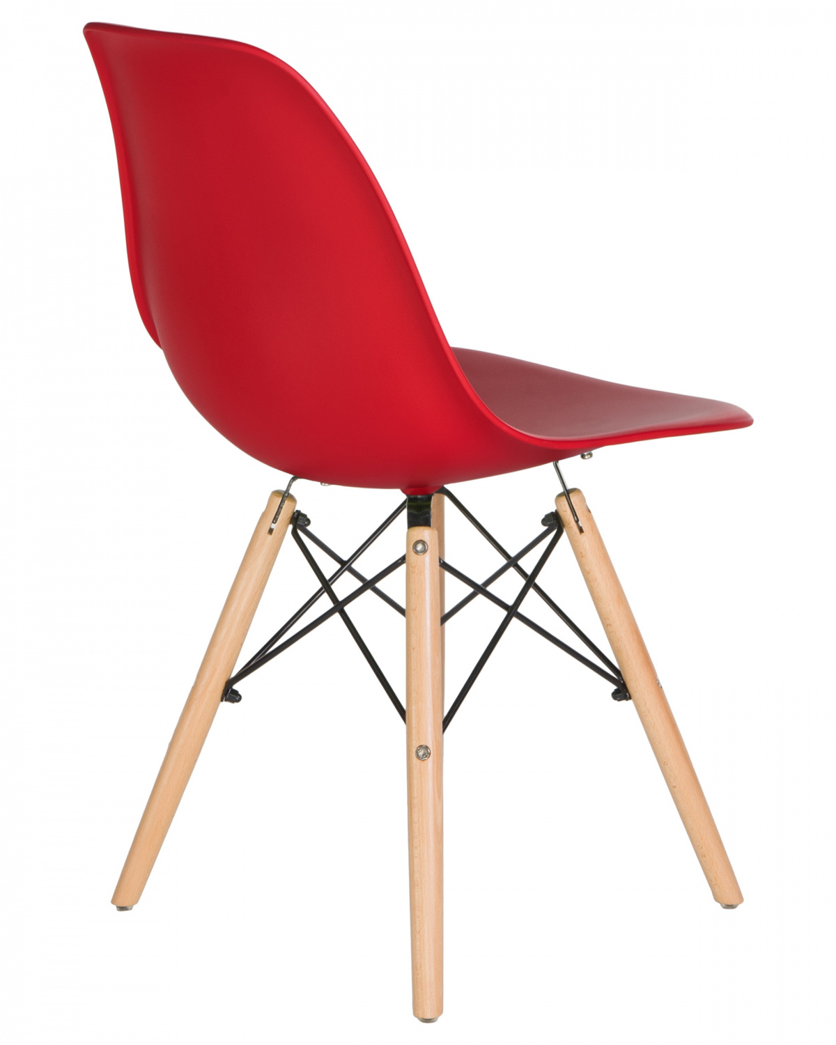 Стул обеденный LMZL-PP623, ножки светлый бук, цвет сиденья красный