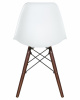 Стул обеденный LMZL-PP623, ножки тёмный бук, цвет сиденья белый