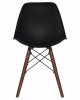 Стул обеденный LMZL-PP623, ножки тёмный бук, цвет сиденья чёрный