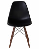 Стул обеденный LMZL-PP623, ножки тёмный бук, цвет сиденья чёрный