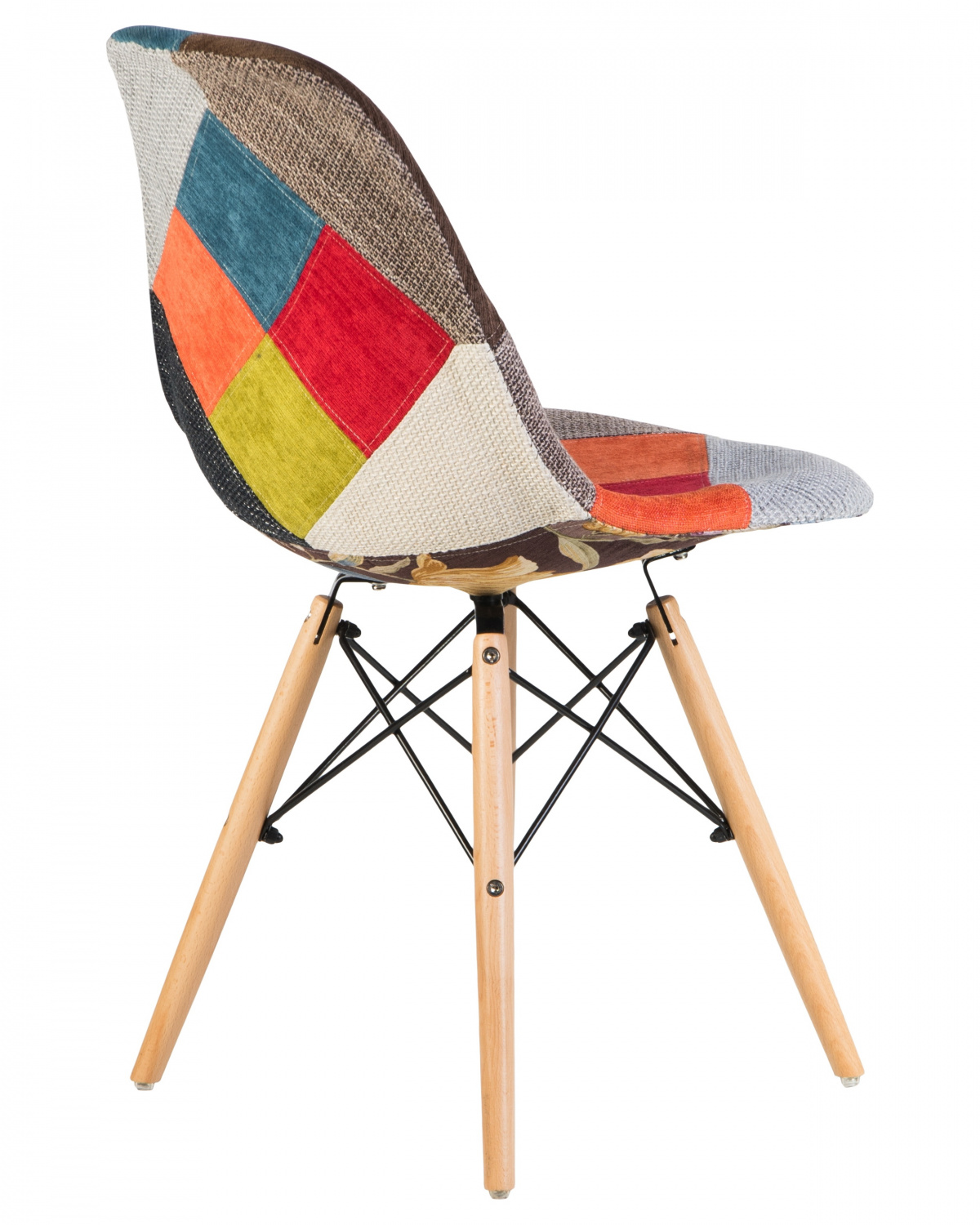 Стул обеденный LMZL-PP623, ножки светлый бук, цвет сиденья мозаика