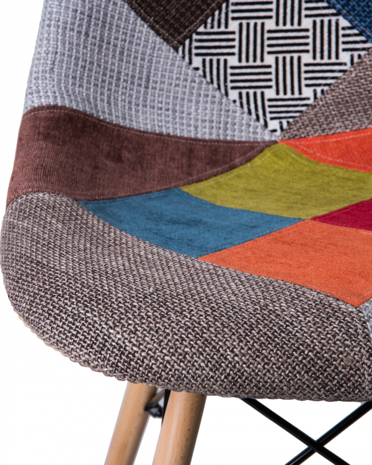 Стул обеденный LMZL-PP623, ножки светлый бук, цвет сиденья мозаика