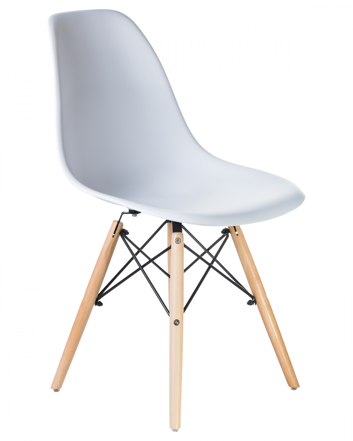 Стул обеденный LMZL-PP623, ножки светлый бук, цвет сиденья белый