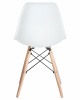 Стул обеденный LMZL-PP623, ножки светлый бук, цвет сиденья белый