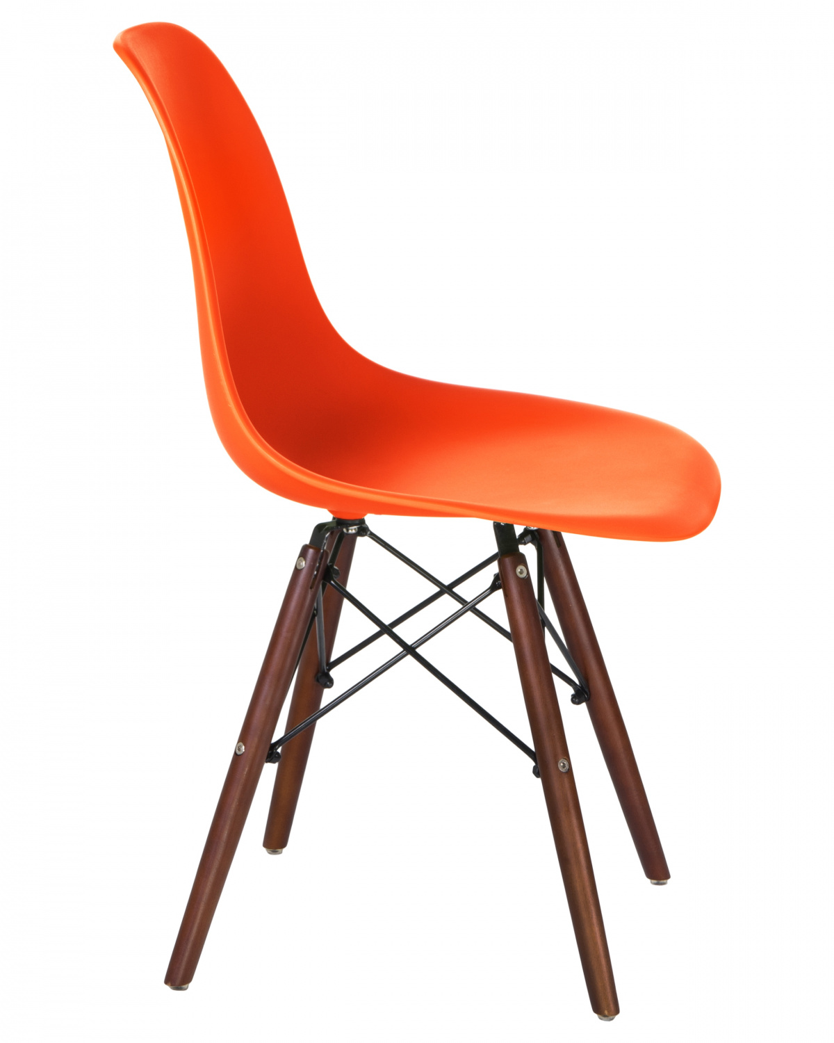 Стул обеденный LMZL-PP623, ножки тёмный бук, цвет сиденья оранжевый