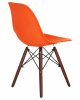 Стул обеденный LMZL-PP623, ножки тёмный бук, цвет сиденья оранжевый