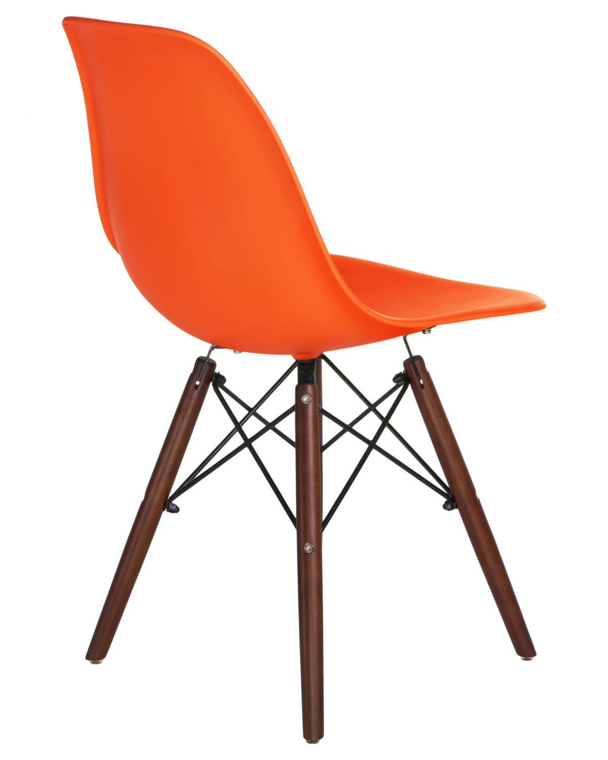 Стул обеденный LMZL-PP623, ножки тёмный бук, цвет сиденья оранжевый