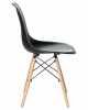 Стул обеденный LMZL-PP623, ножки светлый бук, цвет сиденья чёрный