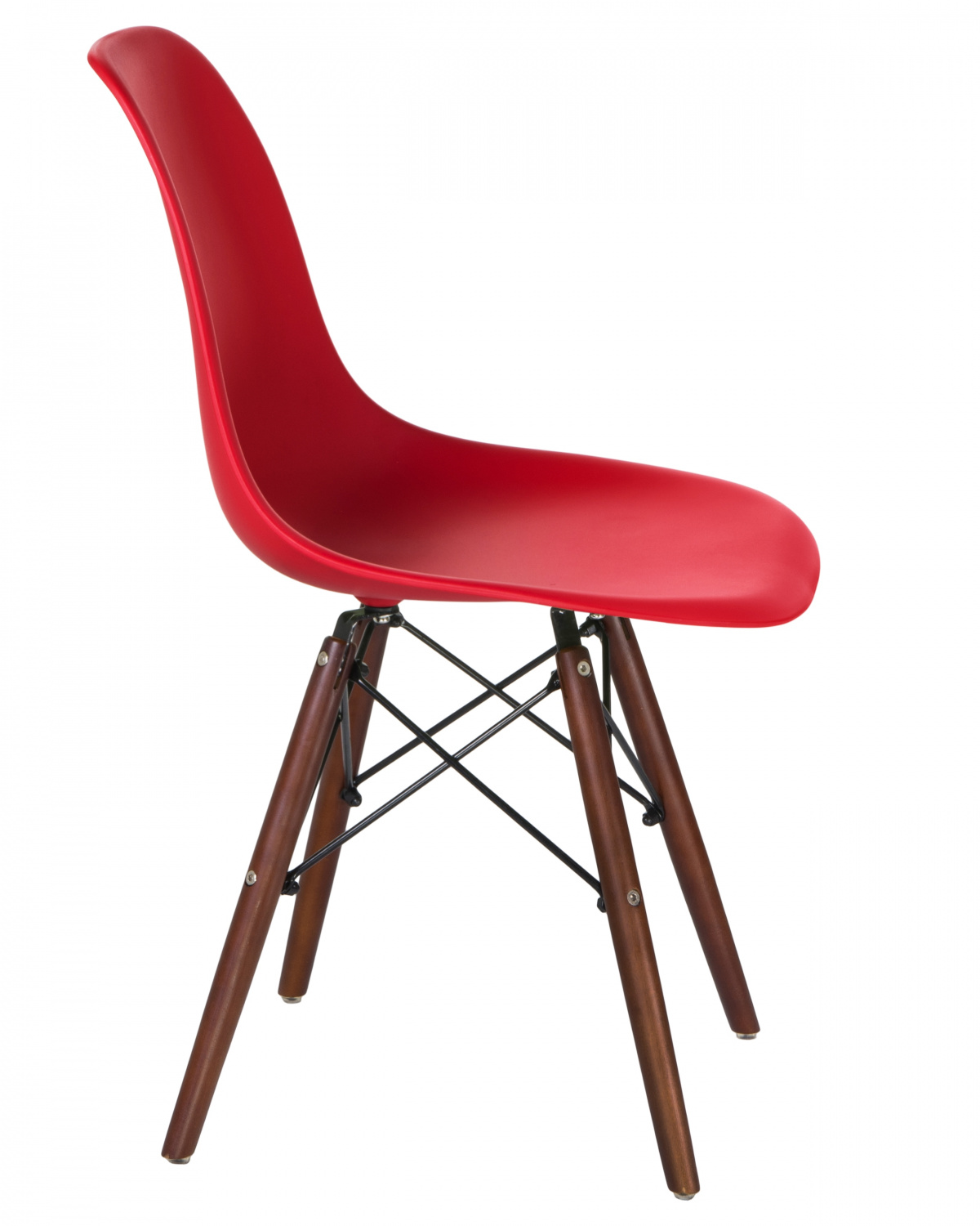 Стул обеденный LMZL-PP623, ножки тёмный бук, цвет сиденья красный
