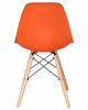Стул обеденный LMZL-PP623, ножки светлый бук, цвет сиденья оранжевый