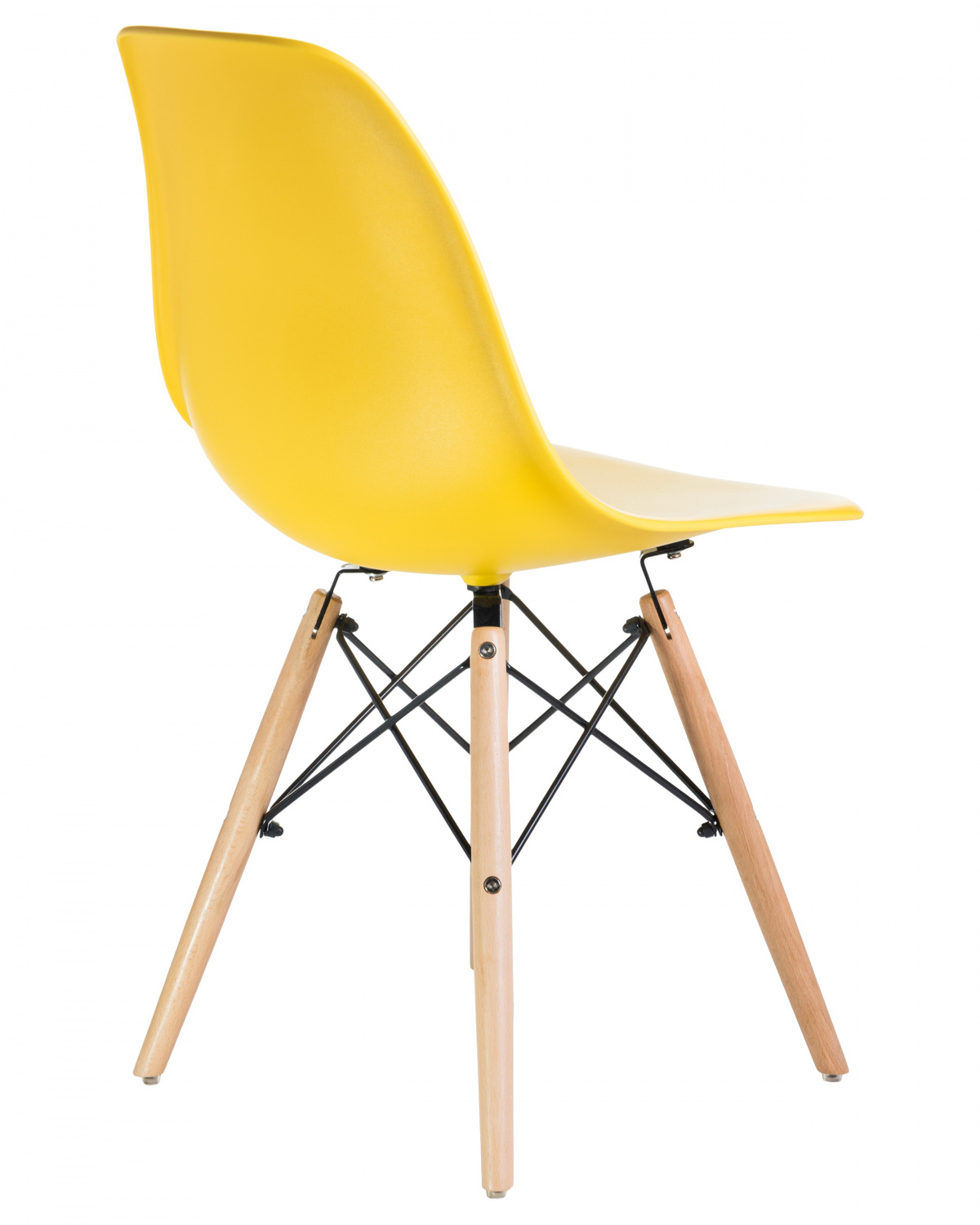 Стул обеденный LMZL-PP623, ножки светлый бук, цвет сиденья жёлтый