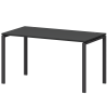 Стол на металлокаркасе Смарт СМС25-П-10К.73.Пр25 Графит/Антрацит (1000x730x750)