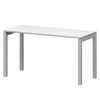 Стол на металлокаркасе Смарт СМС25-П-16К.60.Пр50 Белый/Белый (1600x600x750)