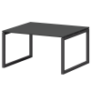 Стол переговорный на металлокаркасе Смарт СМСП-О-18.123.Пр50 Графит/Антрацит (1800x1236x750)