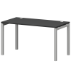 Стол на металлокаркасе Смарт СМС25-П-12К.73.Пр50 Графит/Белый (1200x730x750)