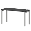 Стол на металлокаркасе Смарт СМС25-П-18К.60.Пр50 Графит/Белый (1800x600x750)