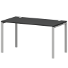 Стол на металлокаркасе Смарт СМС25-П-18К.73.Пр25 Графит/Белый (1800x730x750)
