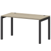 Стол на металлокаркасе Смарт СМС25-П-16К.73.Пр50 Кронберг/Антрацит (1600x730x750)
