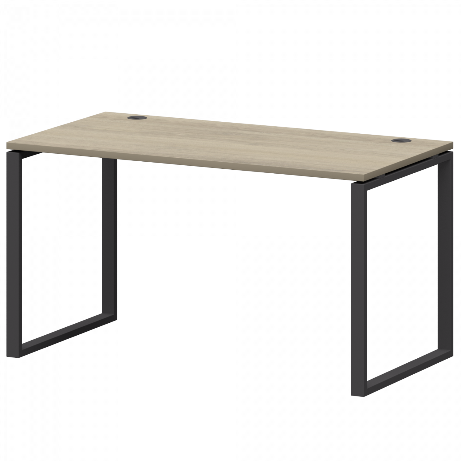 Стол на металлокаркасе Смарт СМС25-О-12К.73.Пр25 Кронберг/Антрацит (1200x730x750)