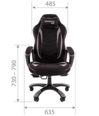 Кресло Chairman   game 28 Россия ткань черн./красный