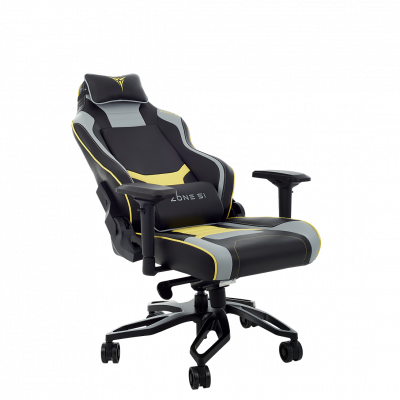 Кресло компьютерное игровое ZONE 51 CYBERPUNK YG Yellow-grey, купить в Сыктывкаре