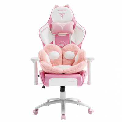Кресло компьютерное игровое ZONE 51 KITTY MEOW Edition Pink, купить в Сыктывкаре