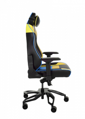Кресло компьютерное игровое ZONE 51 CYBERPUNK YB Yellow-Blue, купить в Сыктывкаре