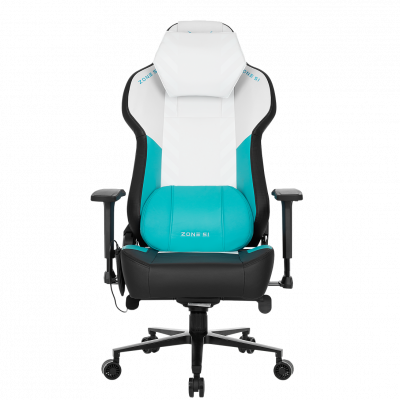 Кресло компьютерное игровое ZONE 51 IMPULSE White-Blue массажное, купить в Сыктывкаре