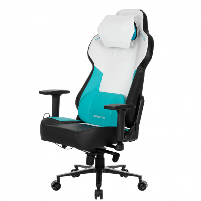 Кресло компьютерное игровое ZONE 51 IMPULSE White-Blue массажное, купить в Сыктывкаре