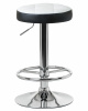 Табурет барный DOBRIN BRUNO, бело-чёрный