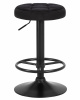 Табурет барный DOBRIN BRUNO BLACK, черный велюр (MJ9-101)
