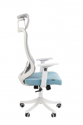Офисное кресло Chairman CH563 белый пластик, бирюзовый, купить в Сыктывкаре