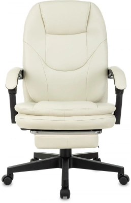 Кресло руководителя Бюрократ CH-868N-F слоновая кость эко.кожа крестов. пластик подст.для ног, купить в Сыктывкаре