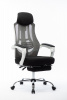 Кресло офисное / 007 NEW / (black (white plastic) белый пластик / черная ткань / черная сетка