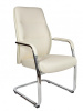 Кресло офисное / Nancy CF ivory / алюминиевая  база /  слоновая кость экокожа